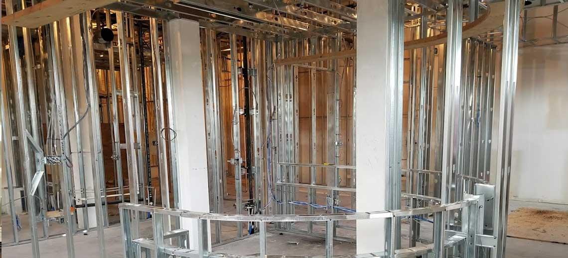 Steel Stud Framing in Burnaby, Vancouver