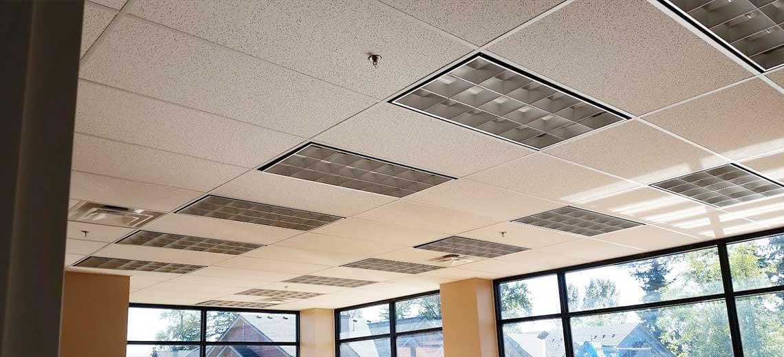 Commercial T-Bar Ceiling Services in Surrey and Lower Mainland